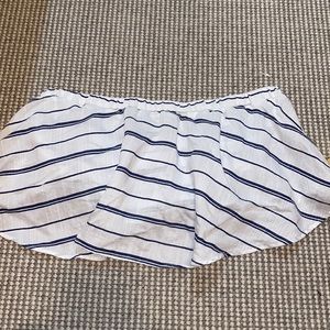 Navy and white stripped crop top